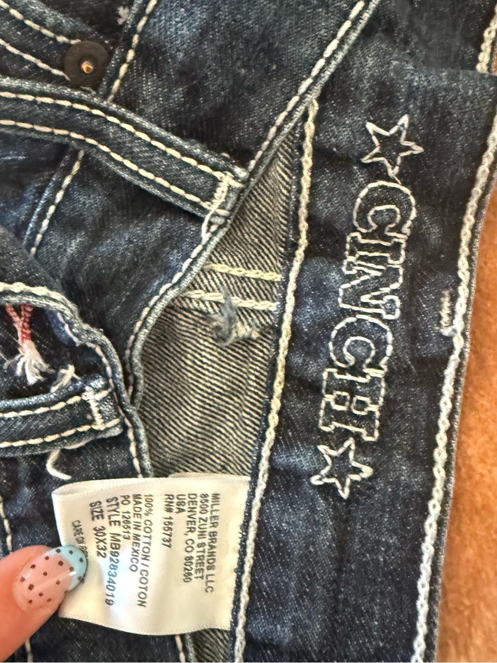 Men’s Cinch White label jeans - Picture 3 of 4